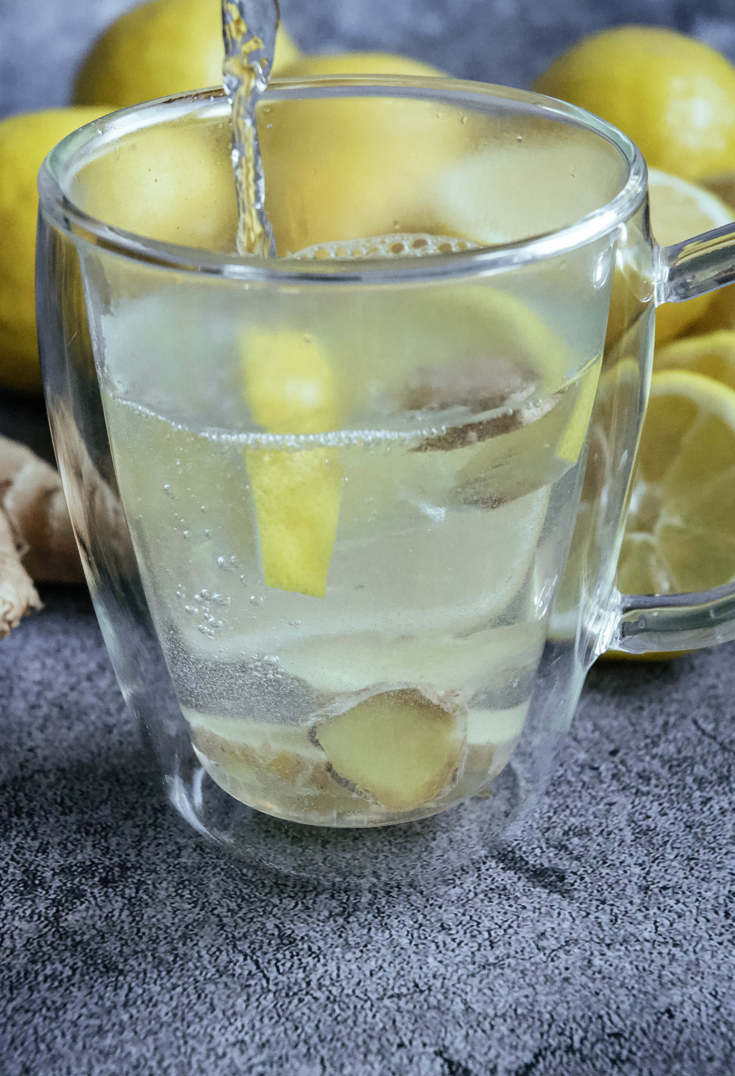  lemon water with ginger 