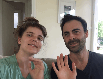 hi five dorks.gif