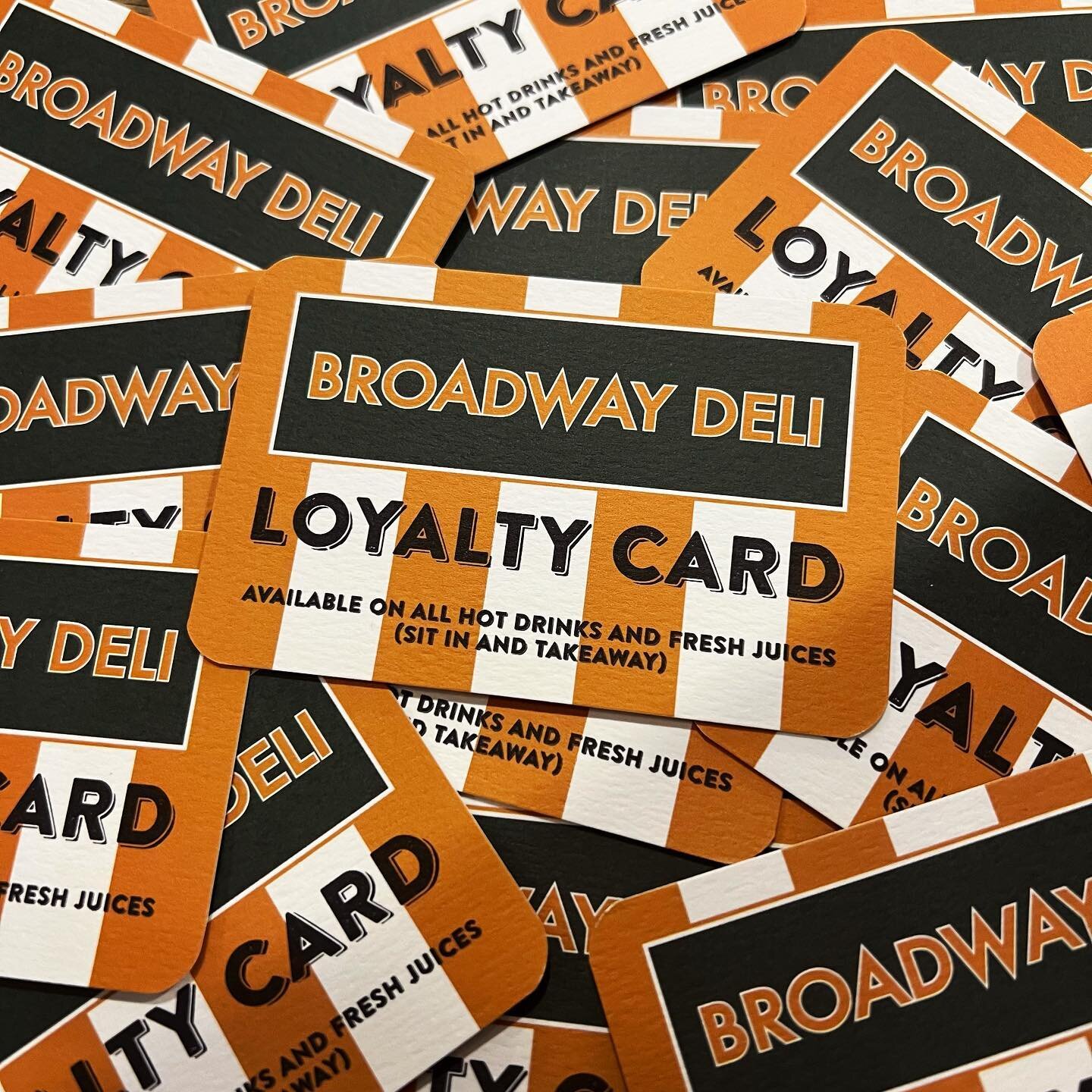 LOYALTY CARDS PEOPLE!!! Available on all tea, coffee and fresh juices to sit in or take-away #deli #loyalty #cards #loyaltycards #local #supportsmallbusiness #localbusiness #broadway #coffee #tea #juice