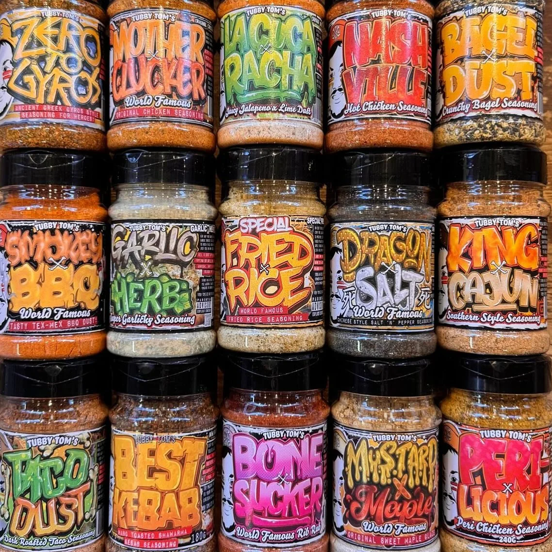 Latest drop from @tubbytoms involved rather a lot these bad boys. I would be lying if I said I didn&rsquo;t have all of these at home! Ooops 🙈 these are a fab marinade and perfect for a BBQ. We also have a shed loads of the sauces too.  #flavour #ru