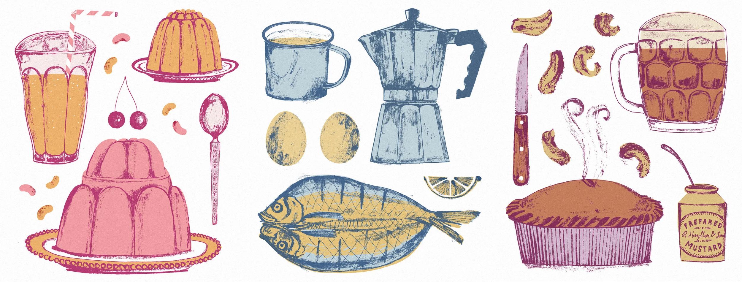 Jelly & juice | coffee & kippers | pie & a pint