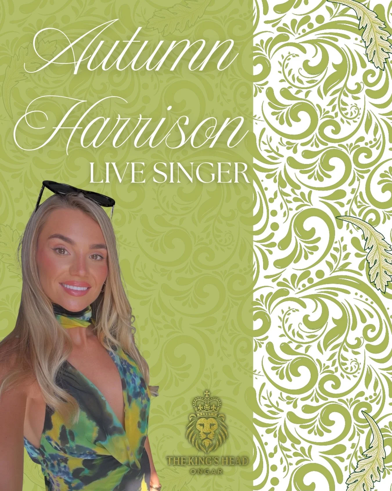 On Sunday 1st February we welcome back the talented @autumnharrison_ to sing live in the restaurant 2-5pm 🎼

For reservations please get in contact!
01277 285003
hello@kingsheadongar.co.uk