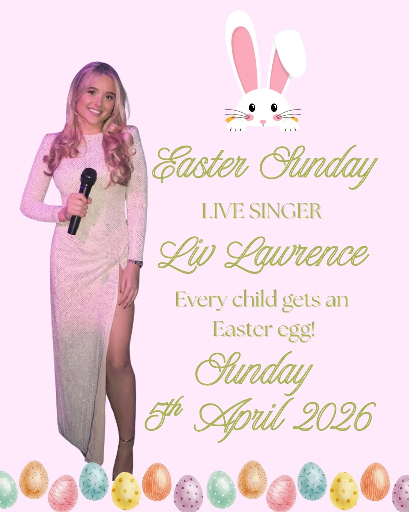 🌷Easter Sunday magic: great food, live music by Liv Lawrence, and Easter eggs for every little one! Sunday 5th April 2026 - Call ☎️ or Email📧 to make a reservation🐣🌷💫🎼🐰🍫💐
