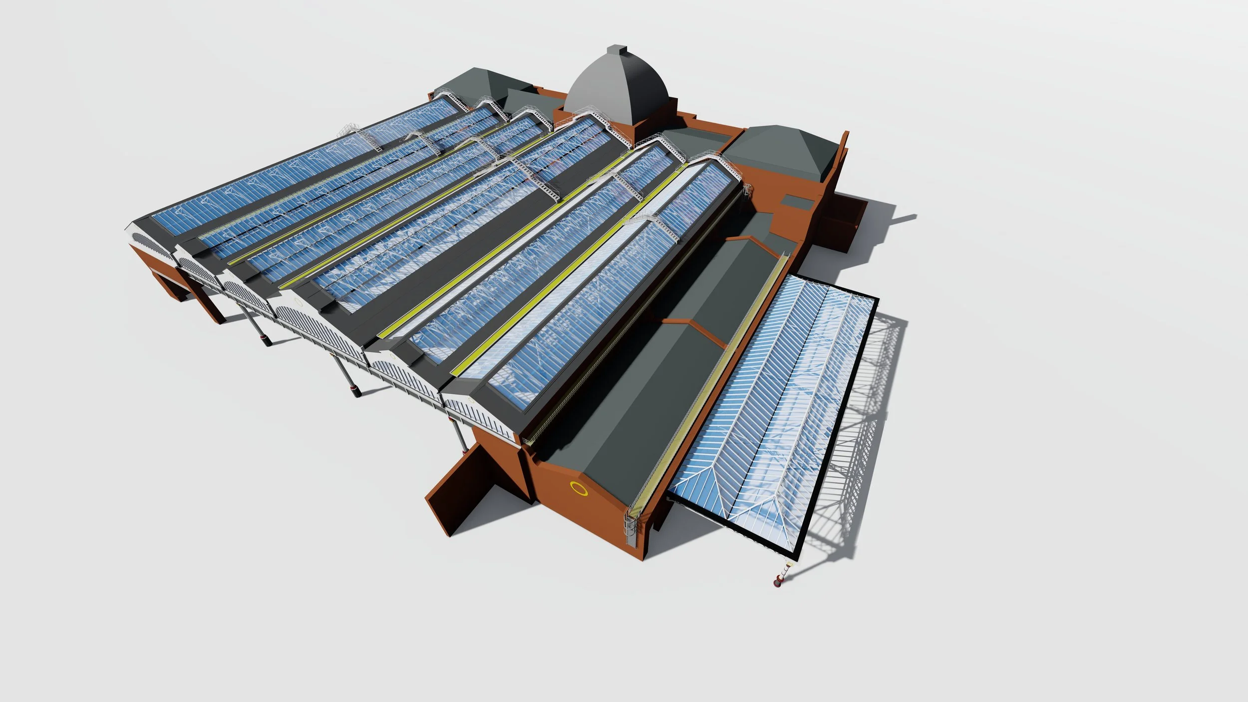 Norwich Station, Trainshed Roof