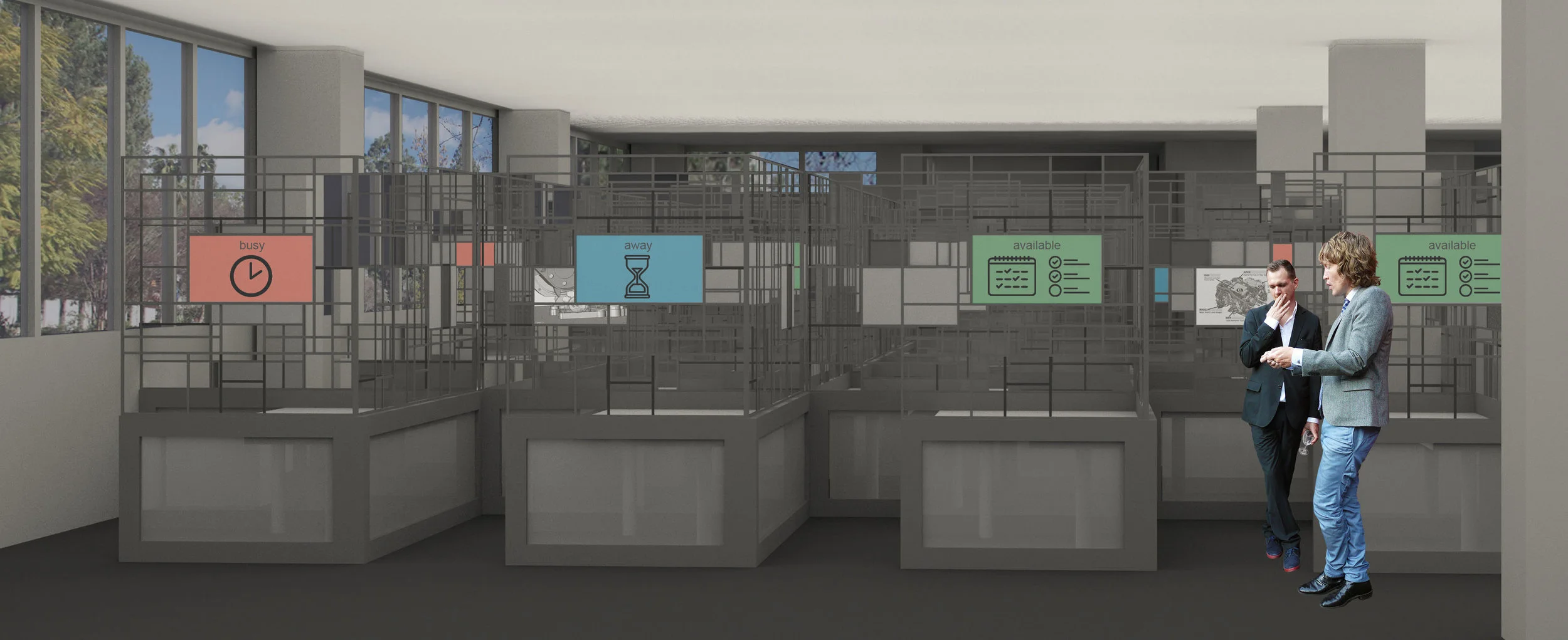 LIGHT BOXES: REVISITING THE CUBICLE: Jeff Burke & Randy Illum