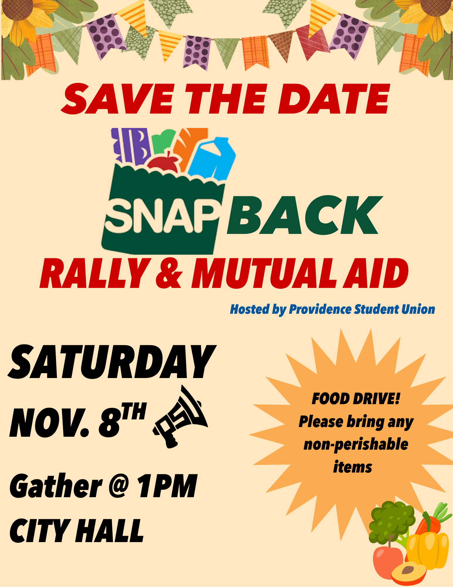 SNAP BACK Rally &amp; Mutual Aid event! 