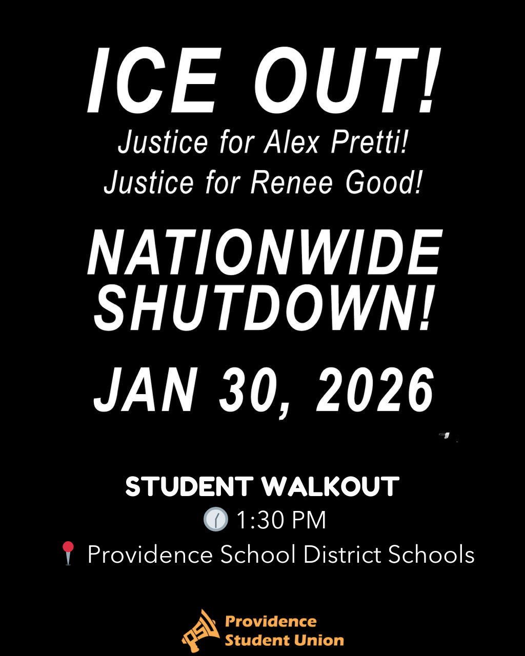 ICE OUT, National Shutdown Walkout