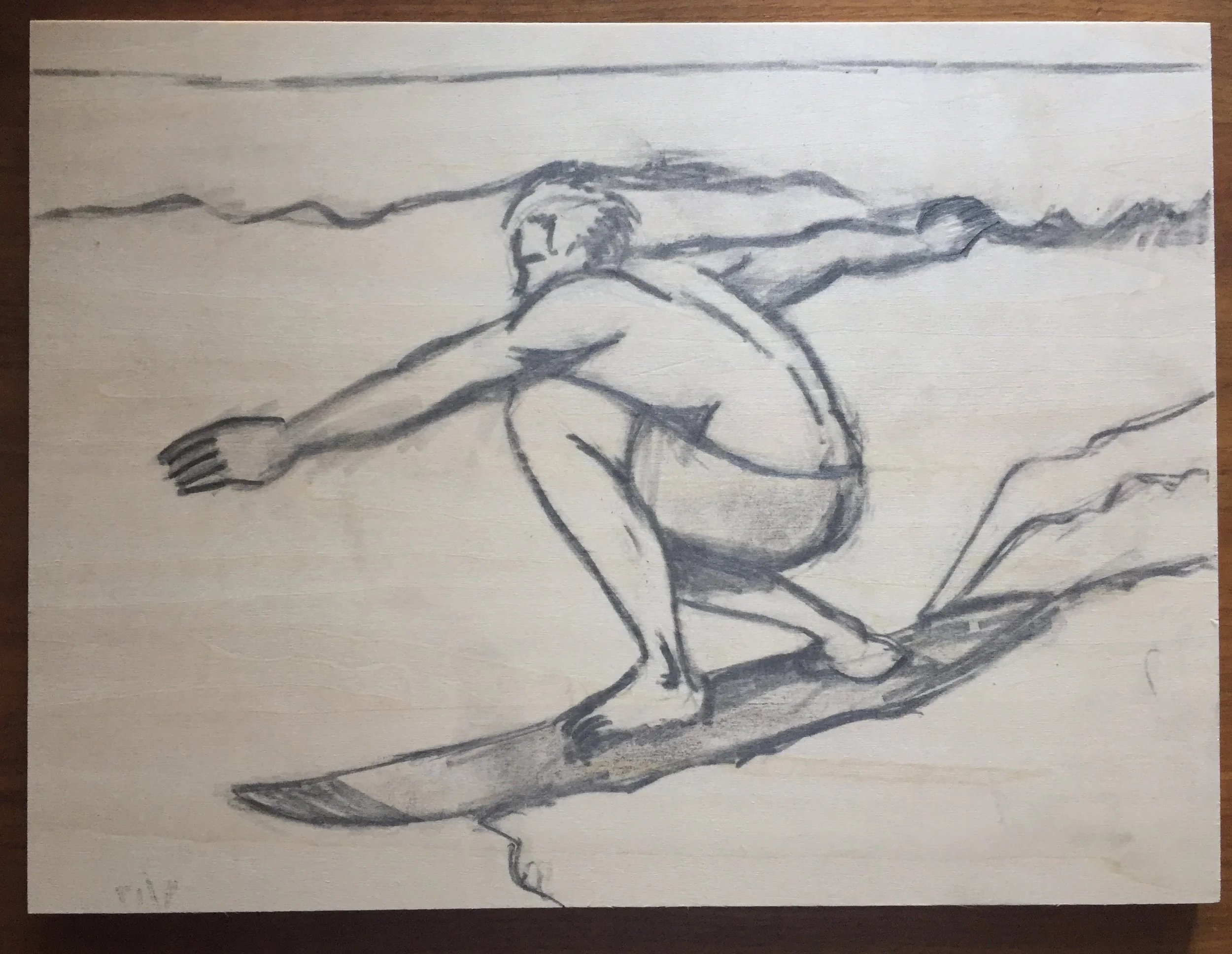 Drawing transfer to woodblock