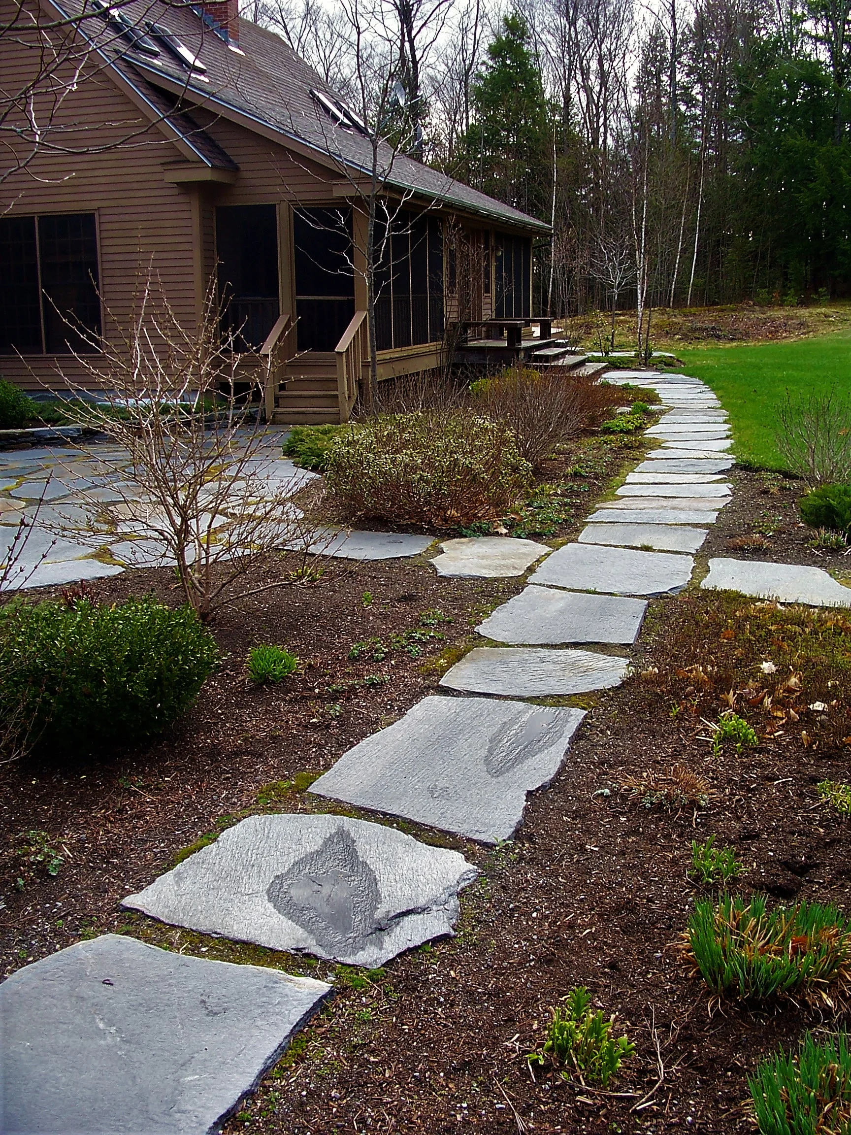 Flagstone walkway