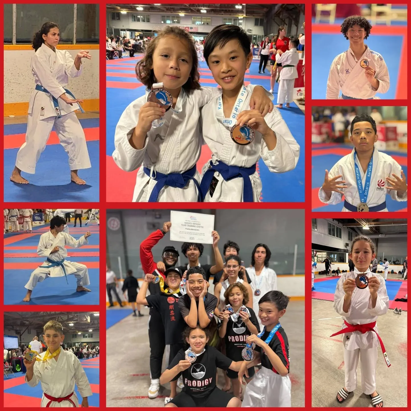 Our amazing Prodigy Team completed this past weekend in North Bay at the 1st Karate Ontario Provincial Qualifier. Excellent performance and results. 
.
Let's keep it going!!!
.
.
#ontario #karate #tournament #competition