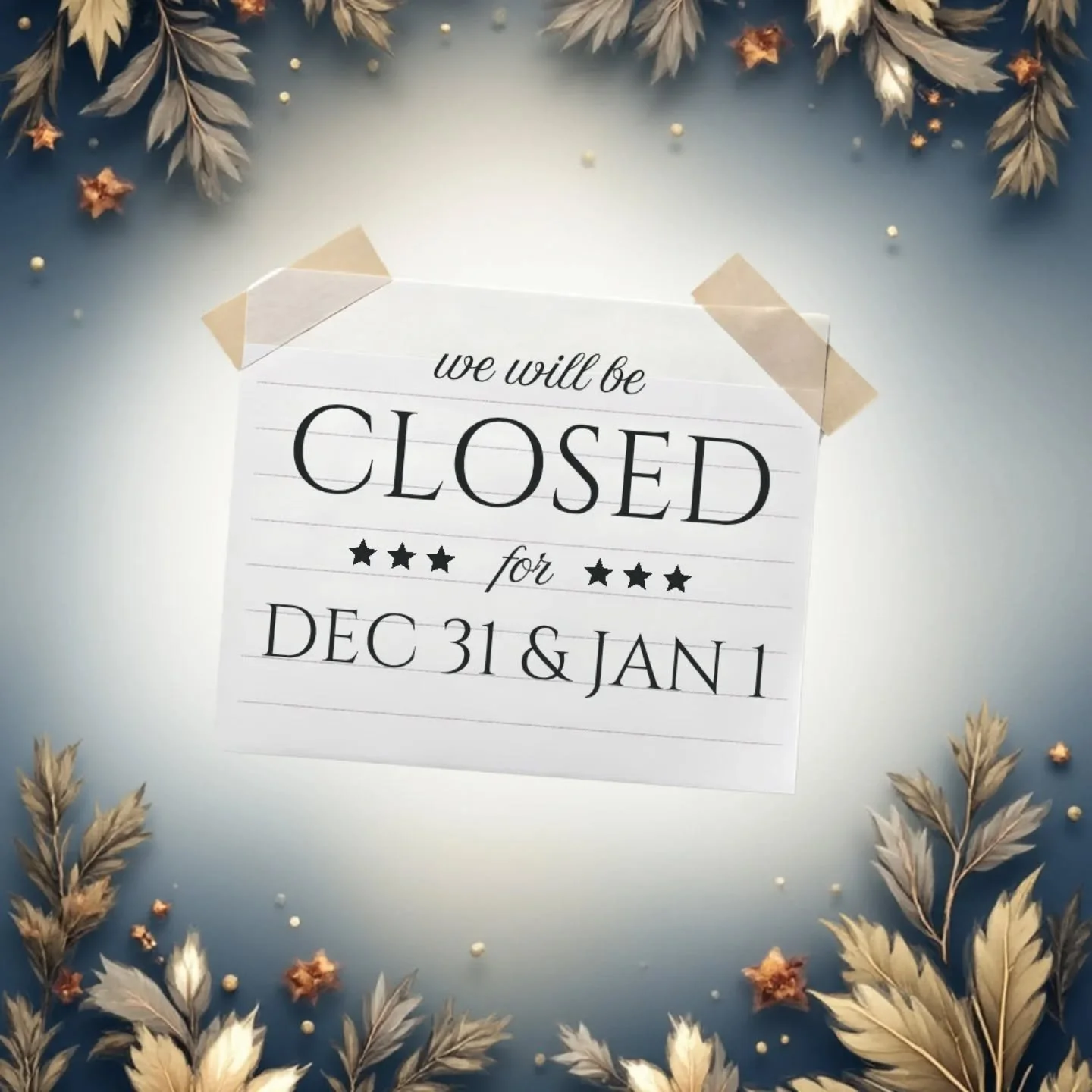 Closed for New Years Eve and New Years Day. 
.
Classes resume on Fri, Jan 2, 2026
.
.
#newyear #2026