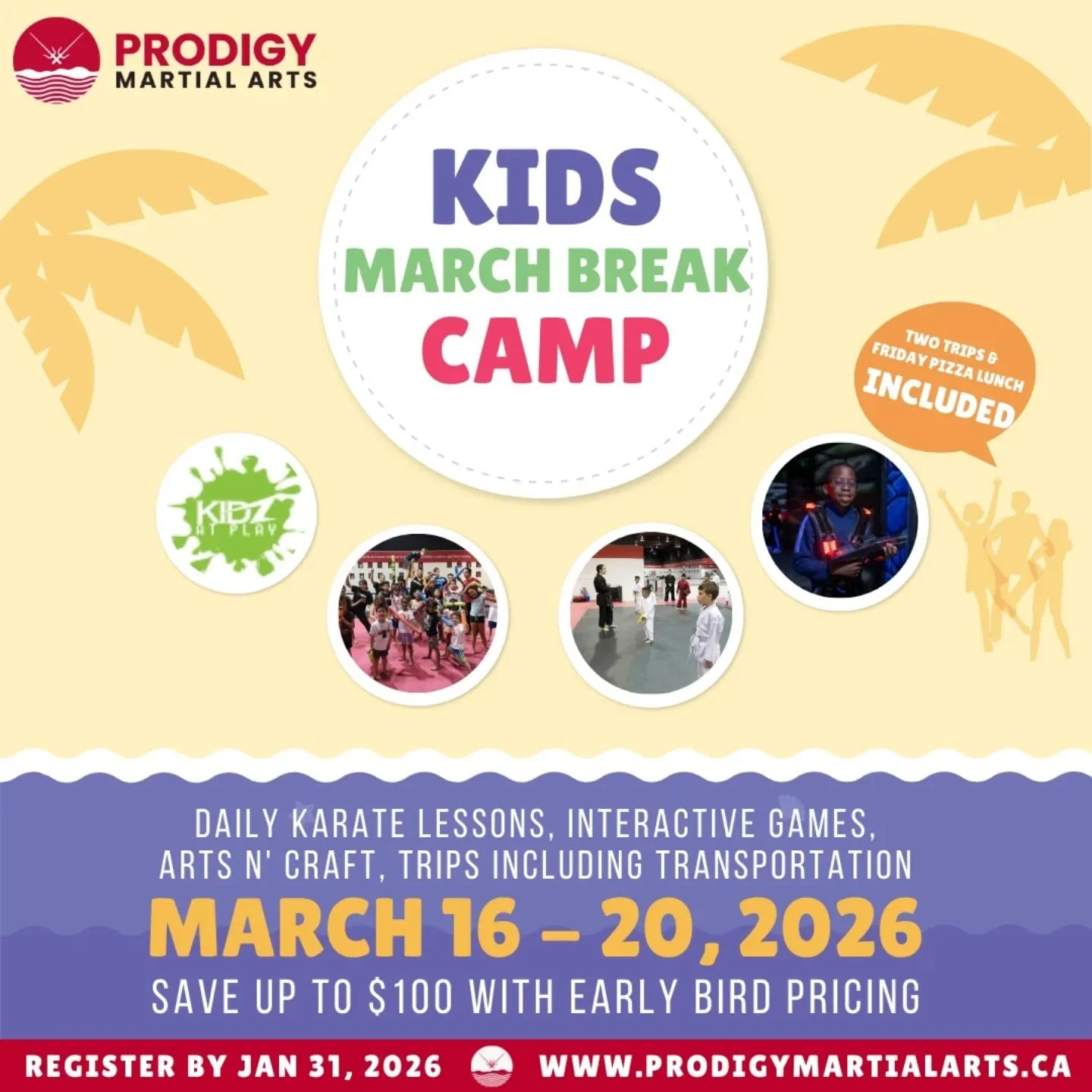 ✨ Premium March Break Camp ✨
.
Secure your child&rsquo;s place at our 6-Time Top Choice Award-Winning Martial Arts School 🏆�
.
📅 March 16&ndash;20, 2026
🥋 Expert karate instruction�
🎨 Enriching activities�
🚌 Supervised bus trips�
🍕 Exclusive Fr