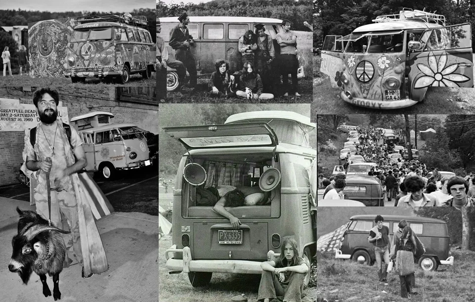 Can you spot the VW Bus that was not at Woodstock?