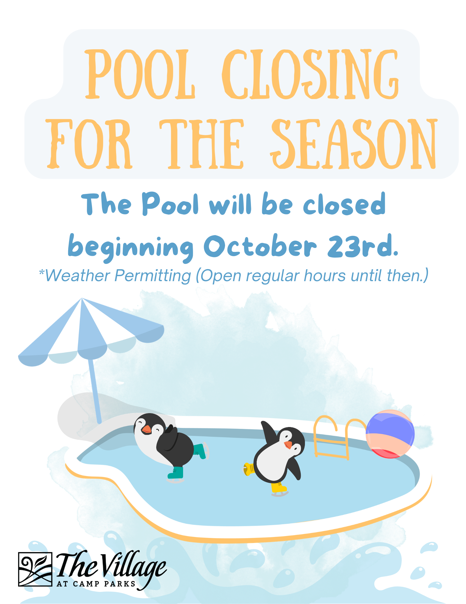 Pool Closes for the Season