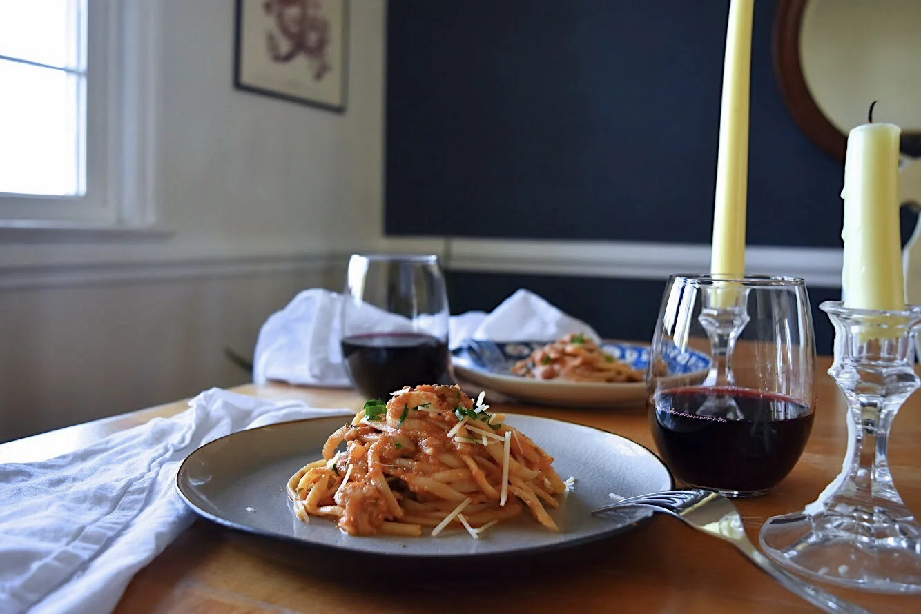 Date Night In: Linguine with Rockfish The Full Table Blog.jpg
