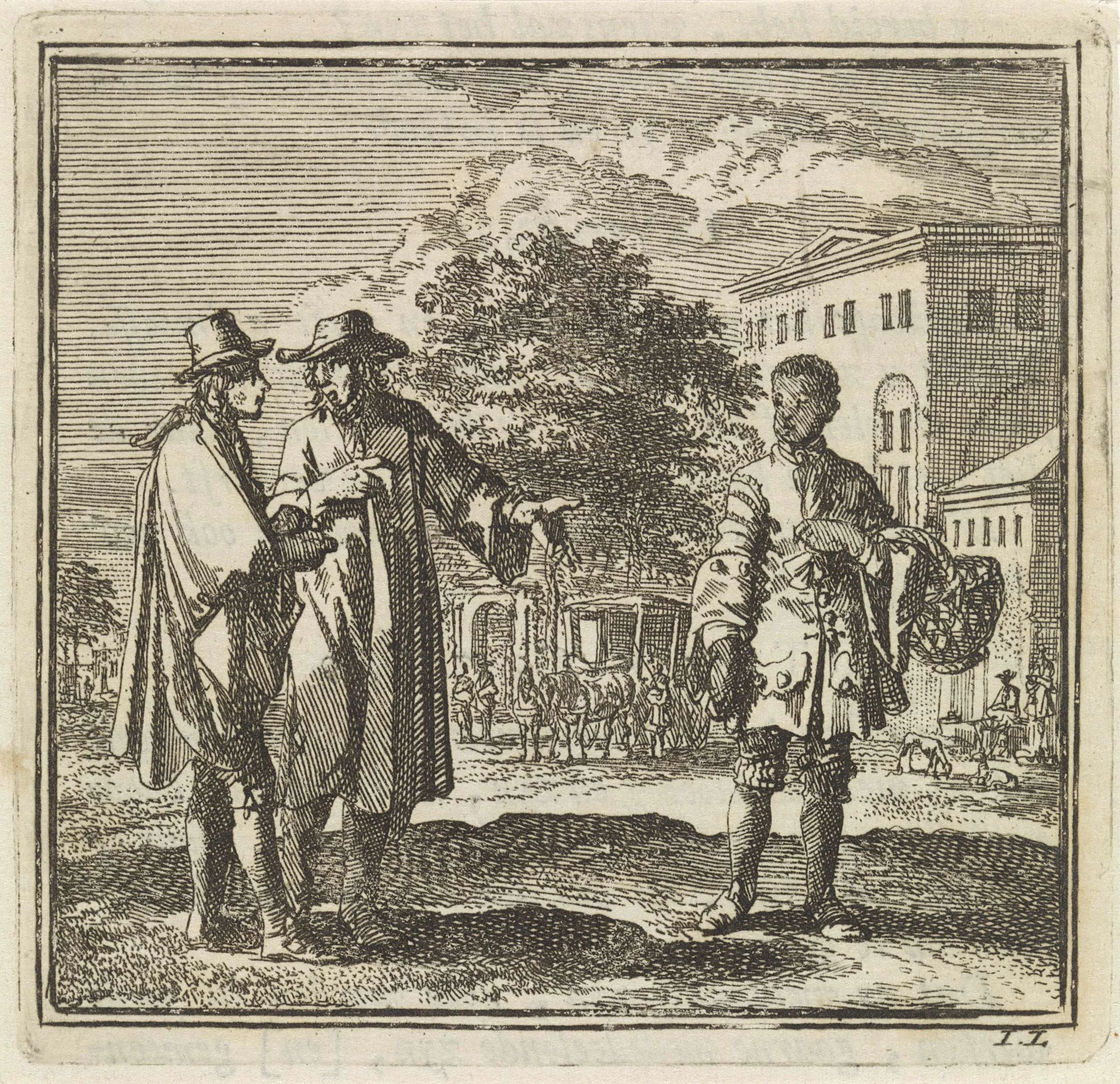 Two men pointing at boy by Jan Luyken, c. 1711, courtesy of the Rijksmuseum, Amsterdam