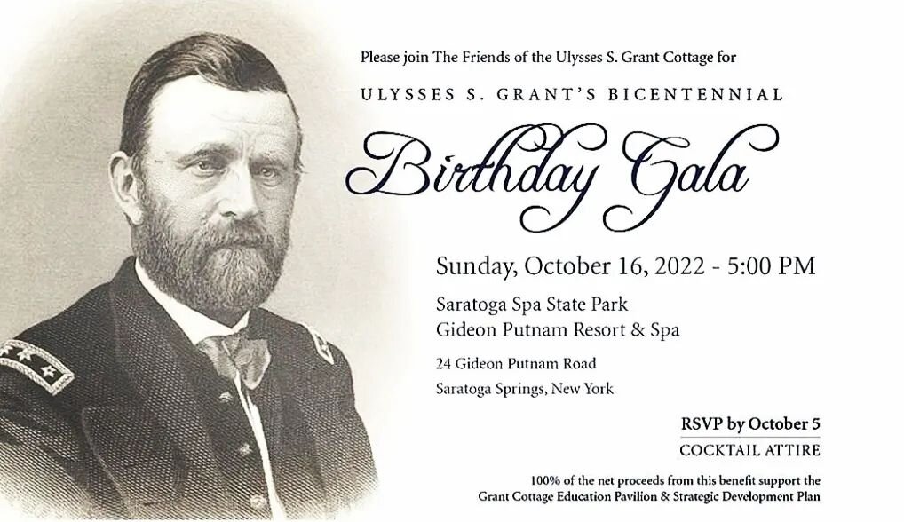 We're so grateful to everyone coming out this Sunday at 5pm to celebrate Grant's Bicentennial Birthday at the Grant Cottage Gala Fundraiser for the education/events pavilion.
🎉🥂🍾
Please join us in thanking the evening's generous SPONSORS for makin