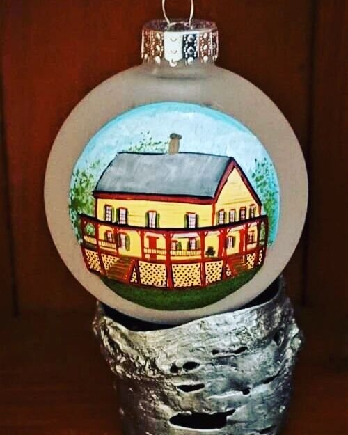 We've got ORNAMENTS! 
Check out these selections of unique Grant Cottage ornaments offered on our online store.
🎁
Ornaments include Witness Wood ornaments made with salvaged wood from the cottage itself as well as locally made and finely crafted pie