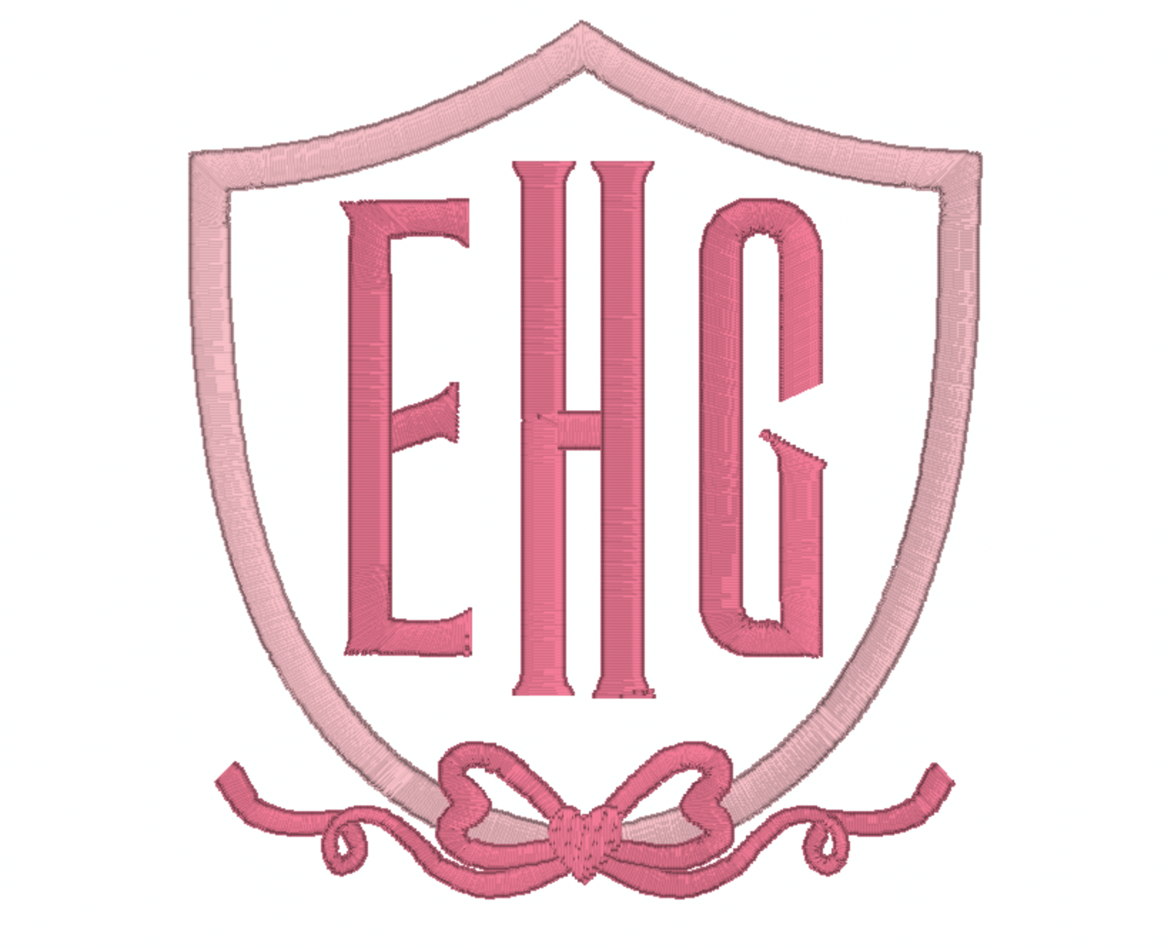 SHIELD WITH HEART BOW FRAME