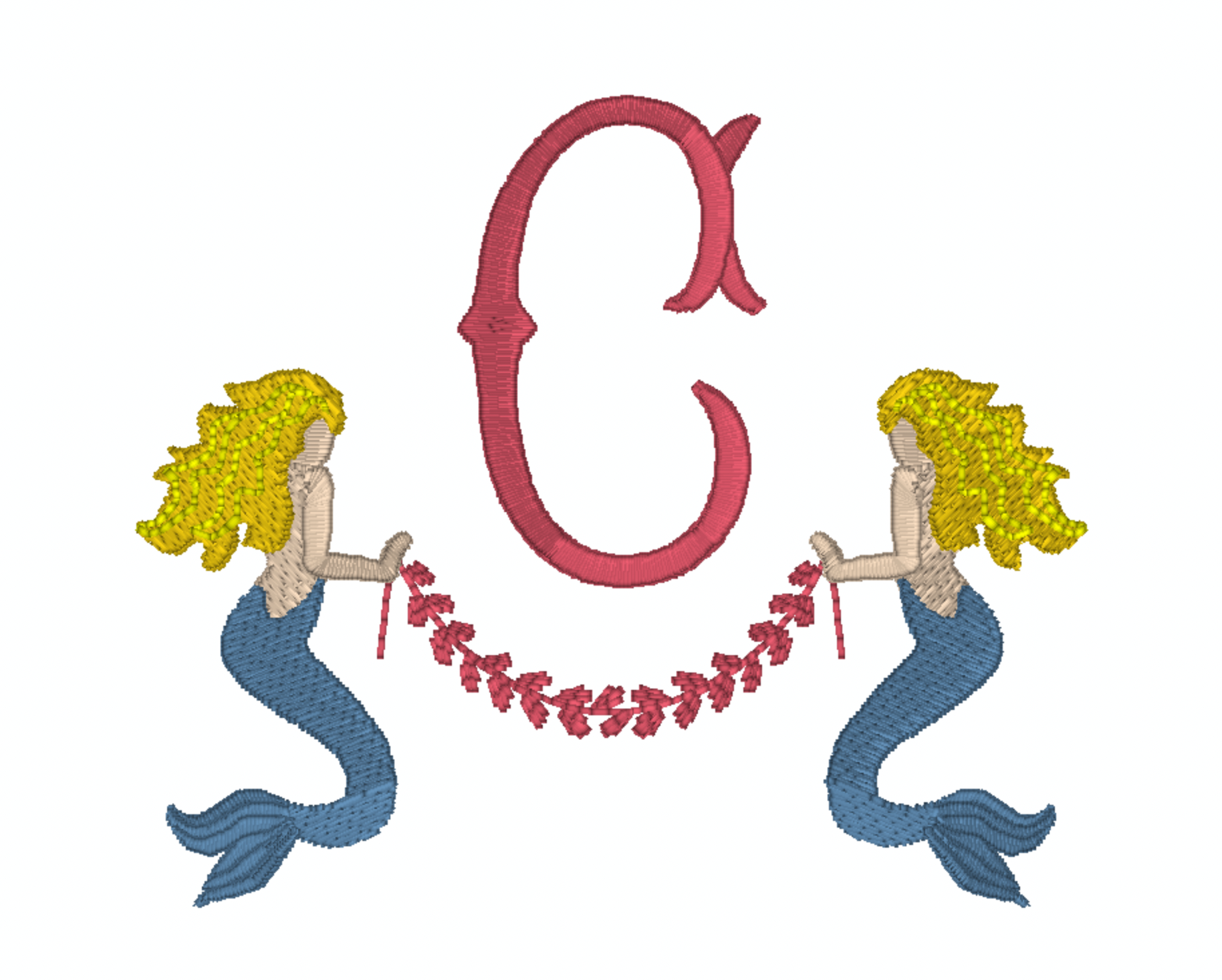 MERMAIDS AND CORAL BANNER BORDER