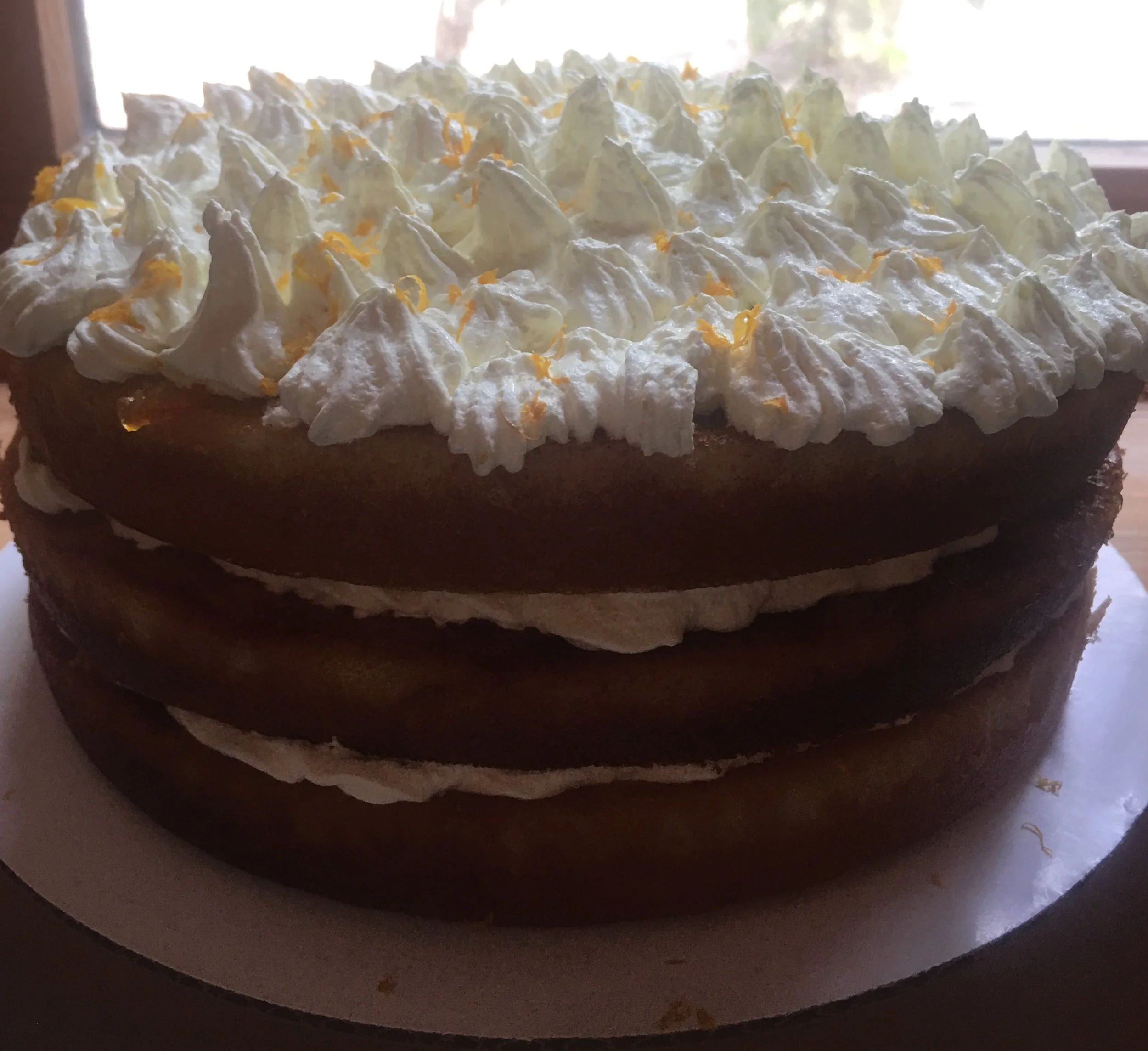 ORANGE MARMALADE CAKE WITH ORANGE SWISS BUTTERCREAM