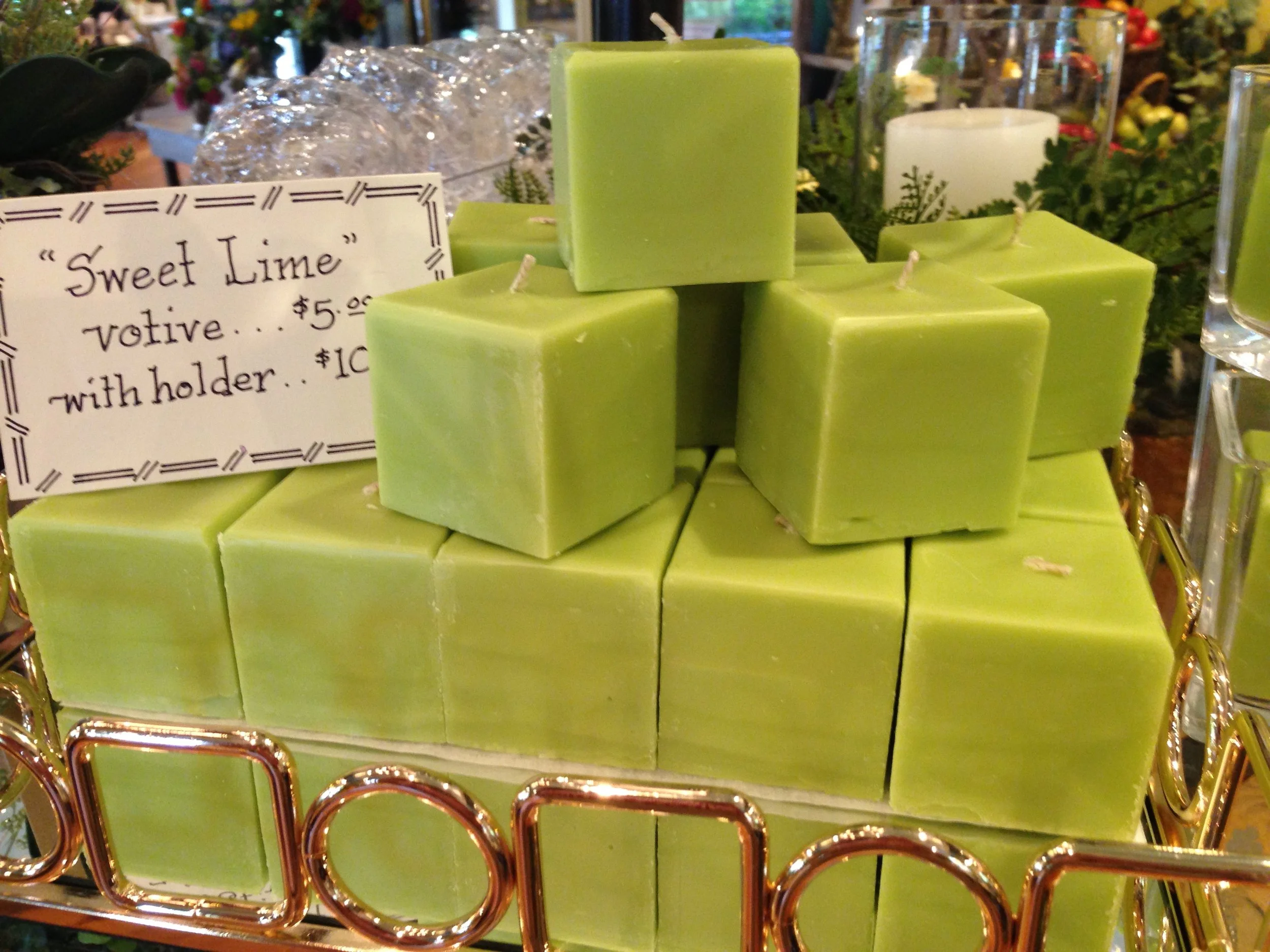 Square Votive Sweet Lime
