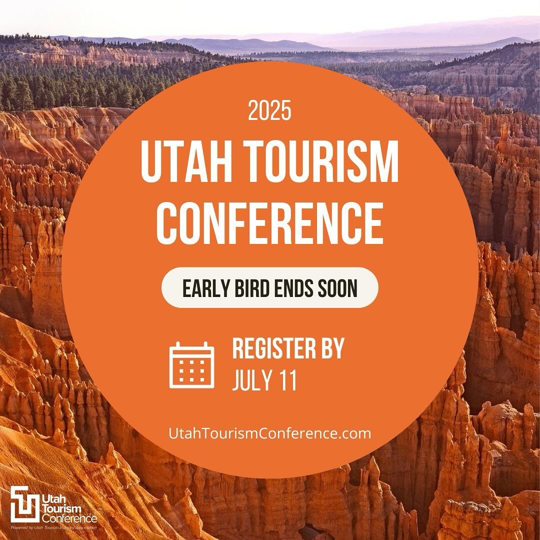 📣 Don&rsquo;t miss your chance to save!

Early bird registration for the 2025 Utah Tourism Conference ends July 11 &mdash; now&rsquo;s the perfect time to secure your spot and your savings.

Join 400+ tourism professionals in breathtaking Bryce Cany