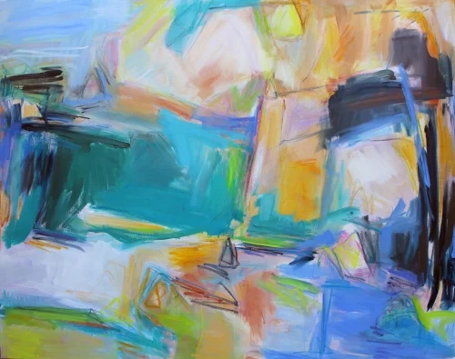 REMEMBERING BERMUDA Oil on Canvas 44x56 in. 2017