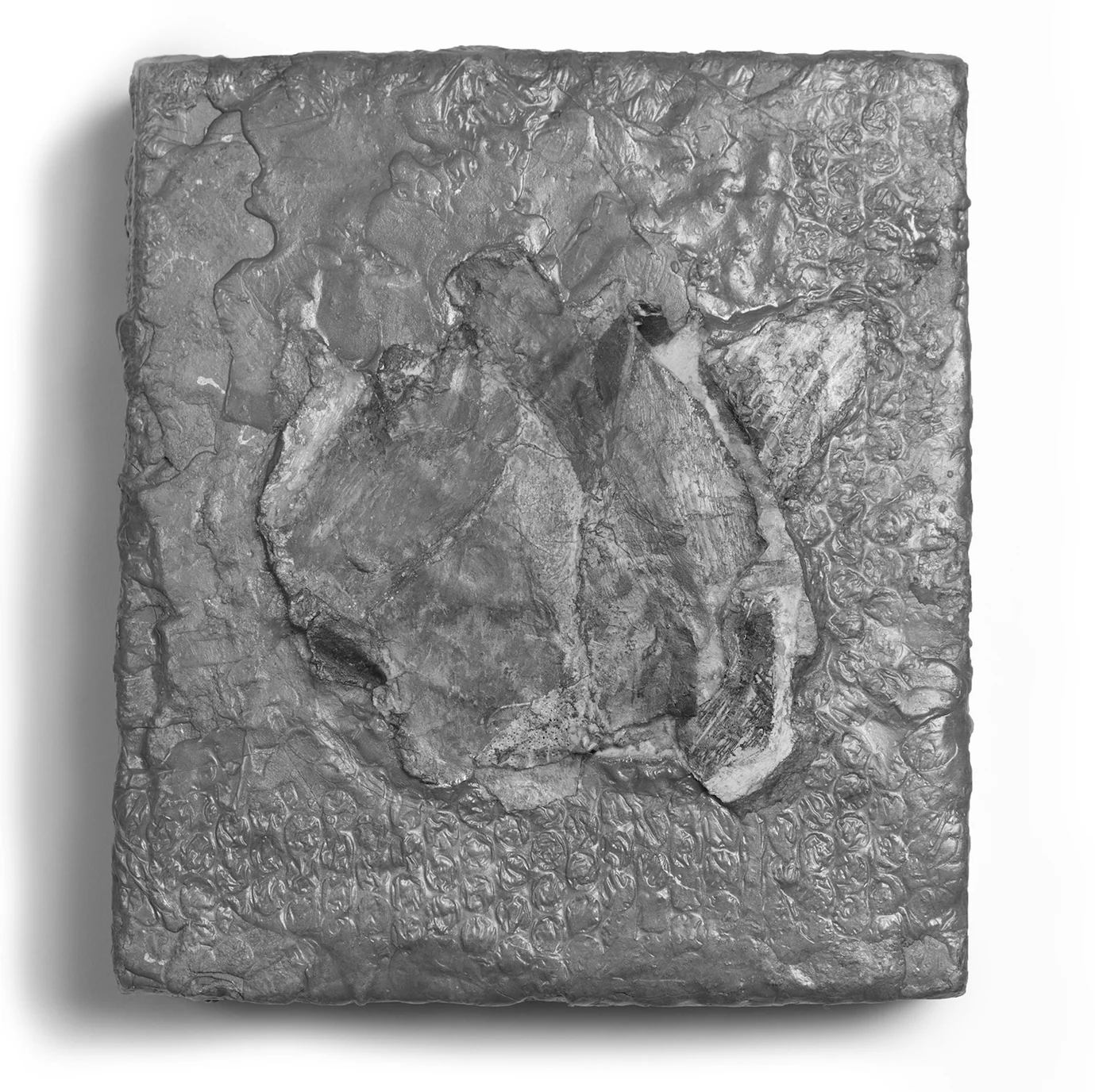 Rachins_M80-547 - Artist residual mixed media drawings fragments, on paper with graphite and wax on panel, 10H x 9W x 3D, 2014 .jpg