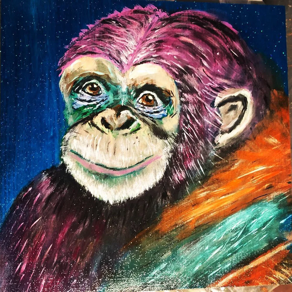 Chimpanzee $65 — Vicki's Visions LLC