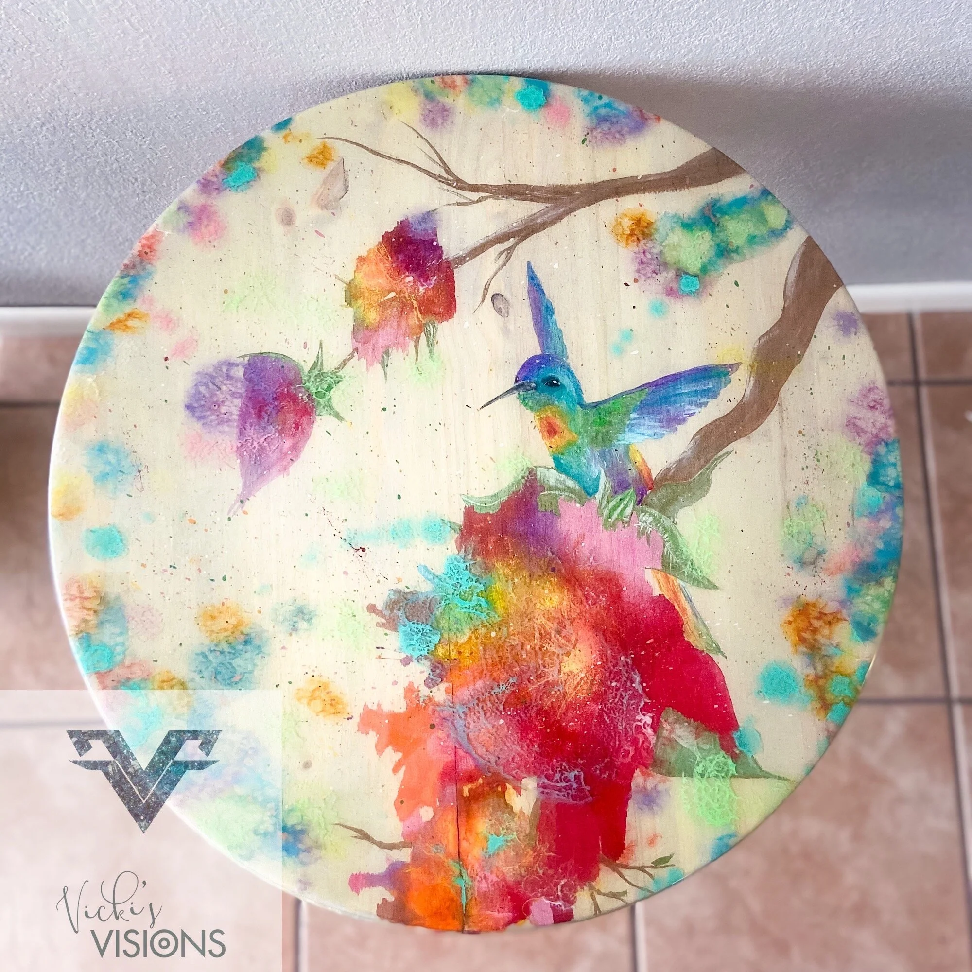 Hummingbird in Tree Table 2.JPG