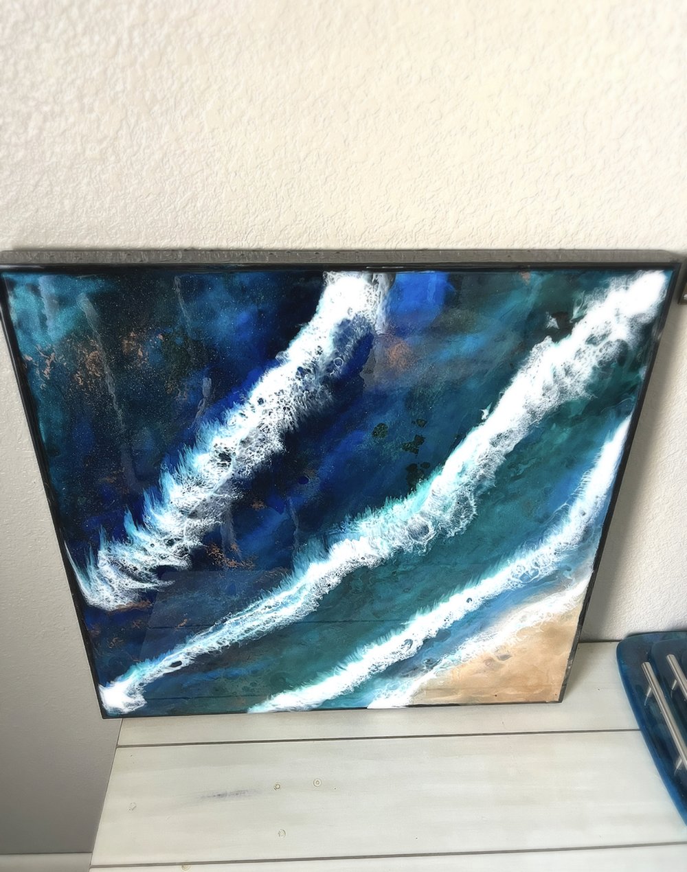 Ocean Waves Epoxy Resin Wall Art — Vicki's Visions LLC
