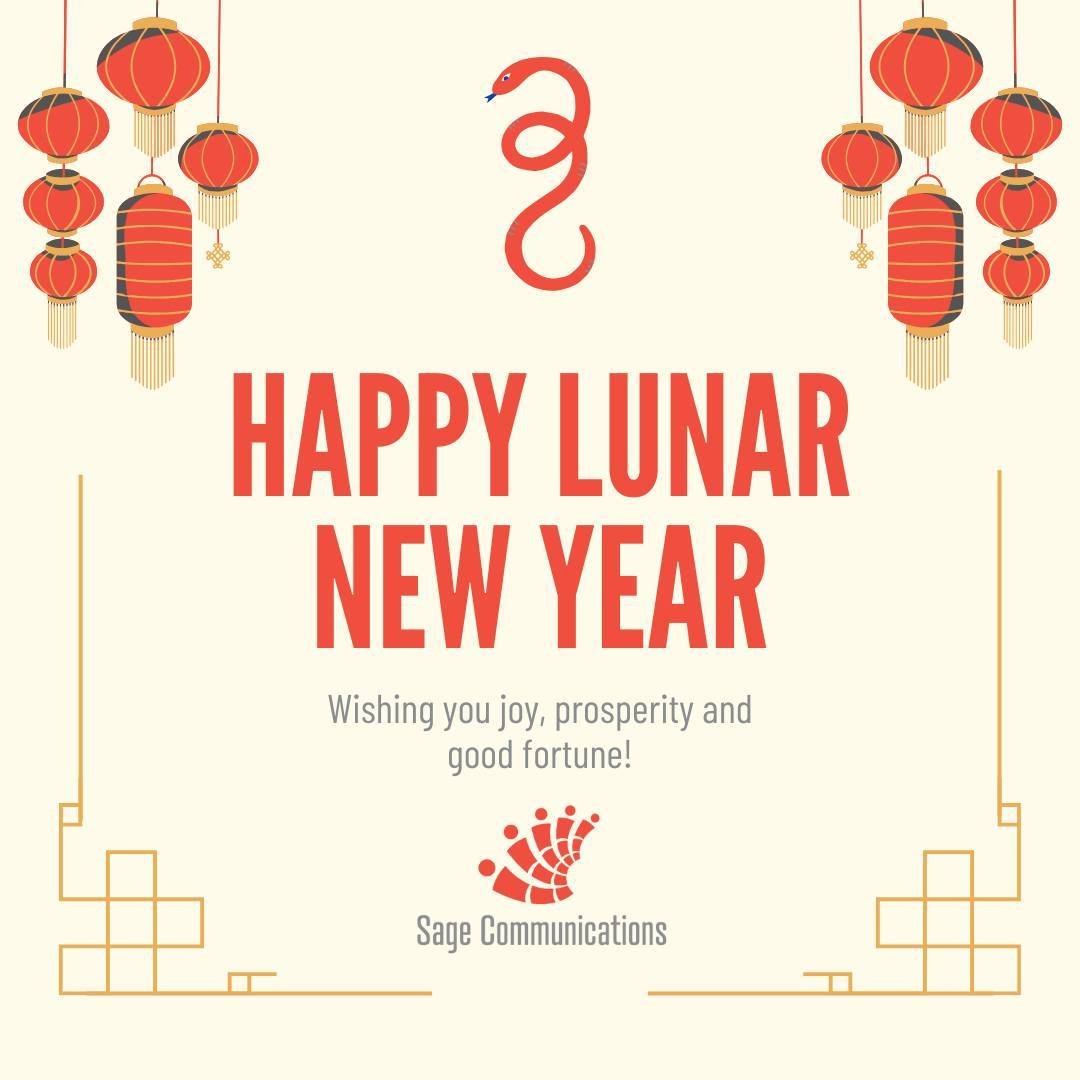 Happy Lunar New Year from everyone at Sage! We wish you joy, prosperity, and good fortune in the Year of the Snake! #TheSageWay