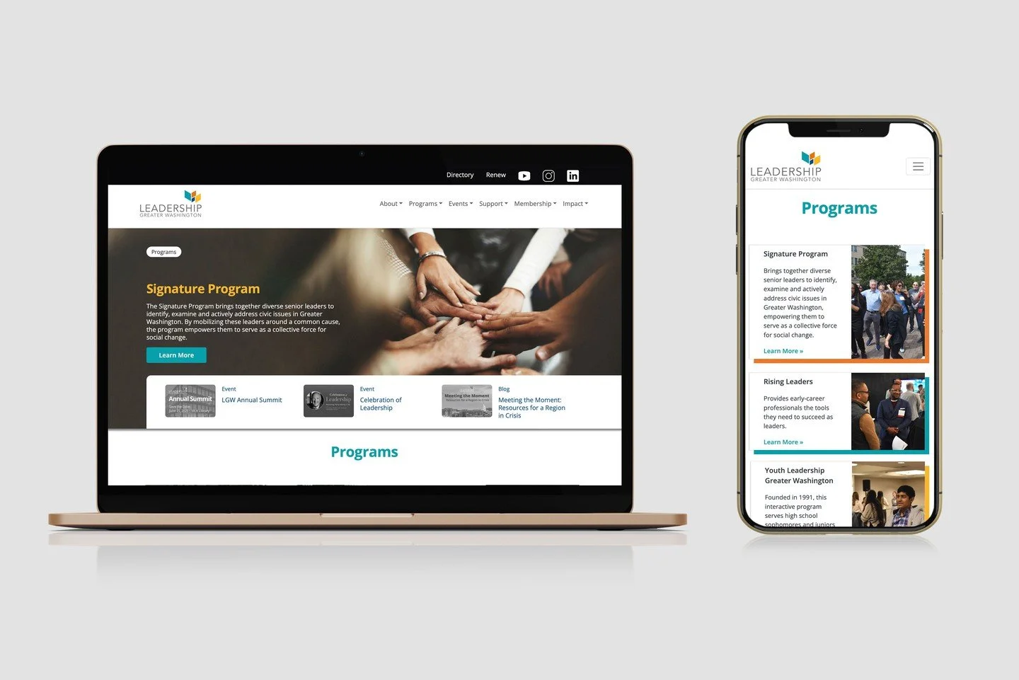 We&rsquo;re thrilled to celebrate the launch of the newly refreshed website for @lgwdc &mdash; a dynamic network of changemakers driving inclusive and thoughtful leadership across the region.
 
This revitalized site offers a clear look into LGW&rsquo
