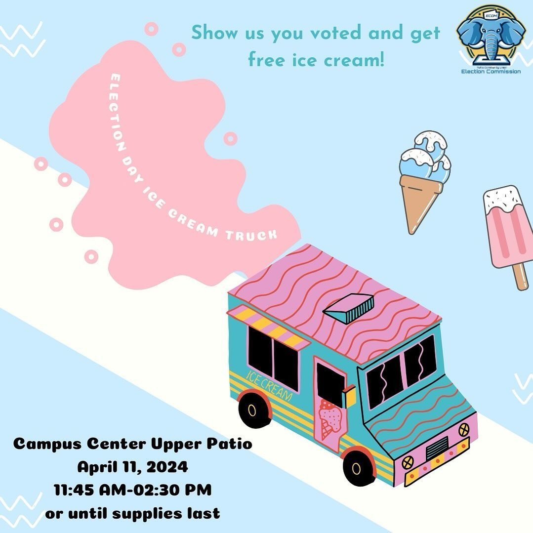 Hope you all are voting!! But if you need another reason to vote, come get FREE ice cream tomorrow. Ice cream will only be given to voters 🤨🍦 so GO VOTE 🫵