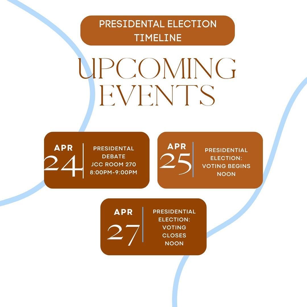 Dates to keep in mind for our presidental election!! 🥳