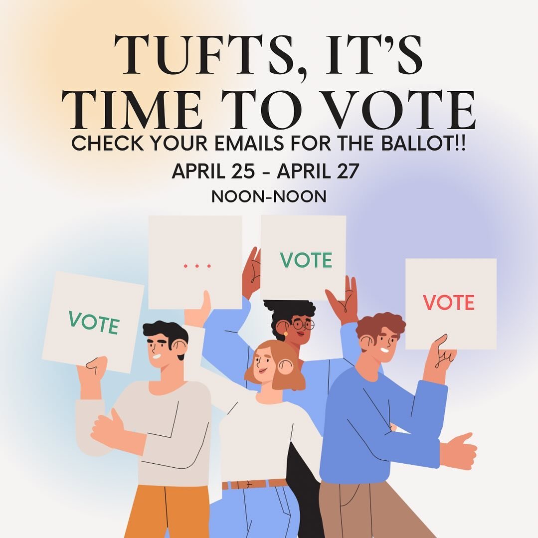 🚨🗳️TIME TO VOTE 🗳️ 🚨 CHOOSE YOUR TUFTS STUDENT BODY PRESIDENT ‼️‼️‼️