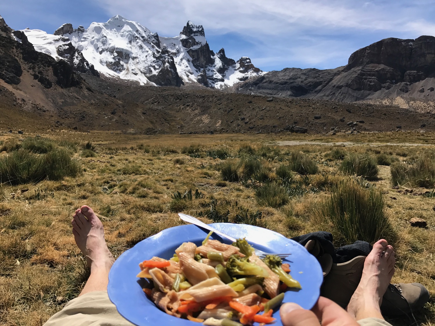 Jones whipped up some tasty trailside lunches.