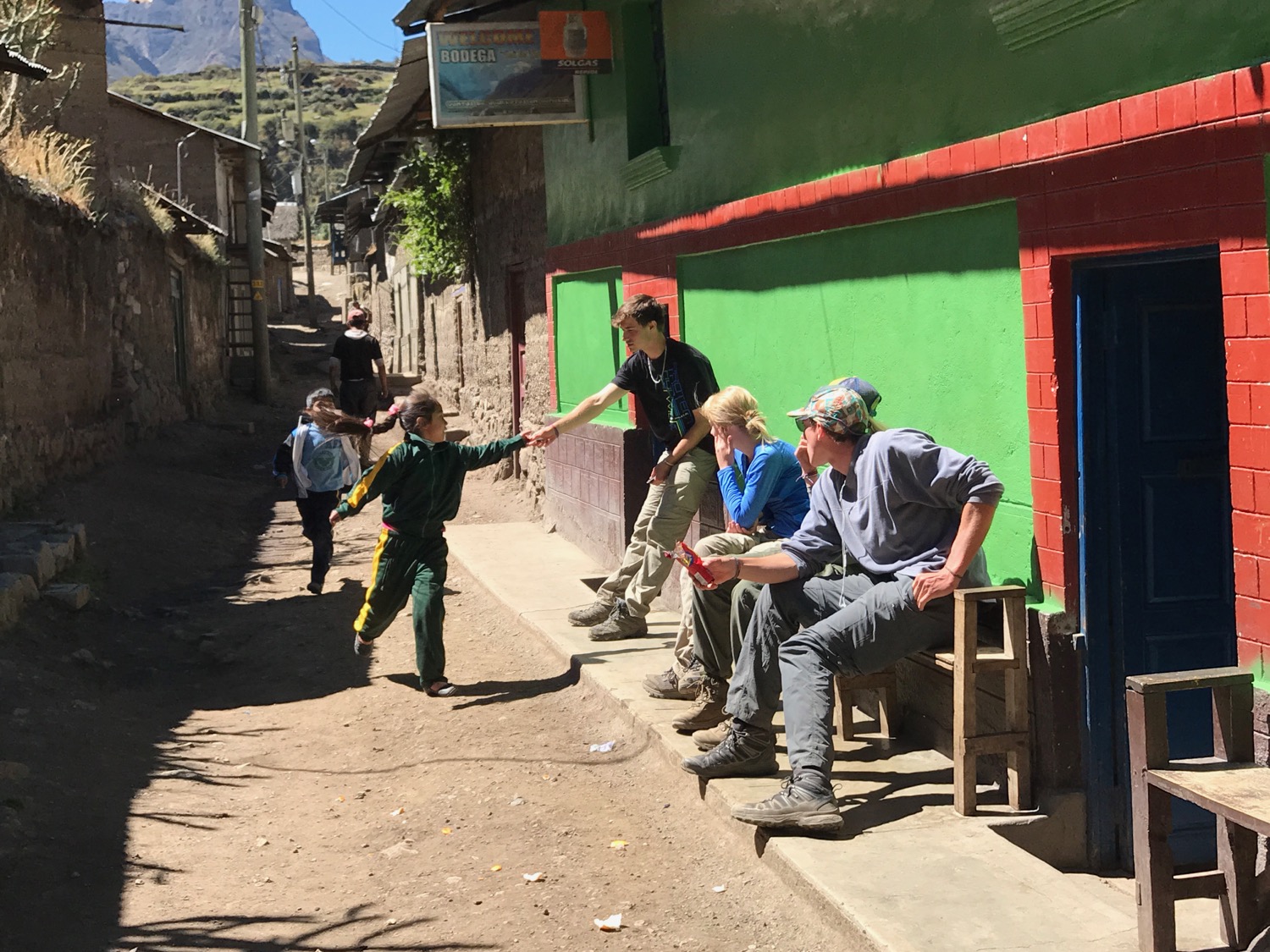 Distributing Gospel Tracts to Locals in the Villages
