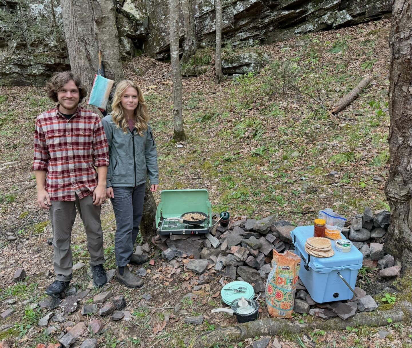 Last evening, I went looking for a place to lay my head in the George Washington National Forest. Not only did I stumble upon some familiar faces, but also a great dinner. God is good.