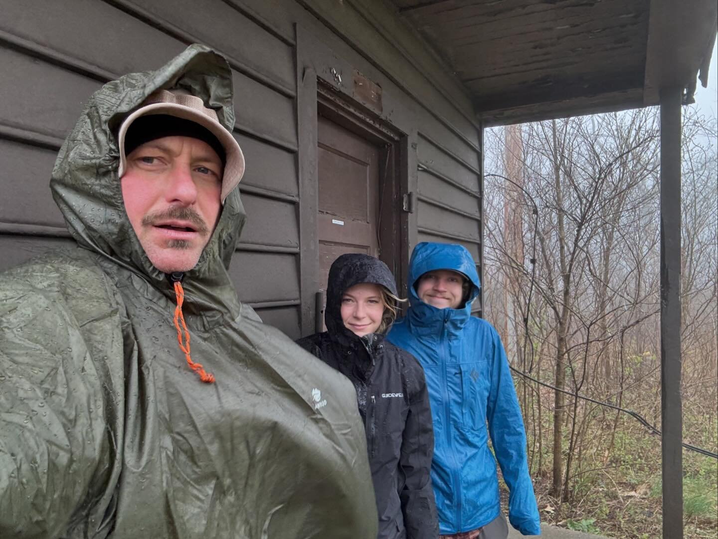 Only made it 1 mile on today&rsquo;s 10-mile planned hike along the Appalachian Trail before we bailed, soaked and freezing. We dried out and then opted for the backup plan, multiple shorter hikes to nab all the county highpoints up here along Skylin