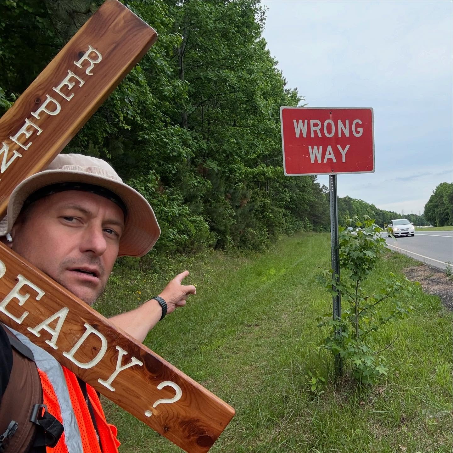 There are many wrong ways that won’t get to Heaven, but there’s never a wrong way on highways and byways when carrying a cross and telling folks how to get to Heaven. It’s suddenly cold here in Mecklenburg County, North Carolina. #