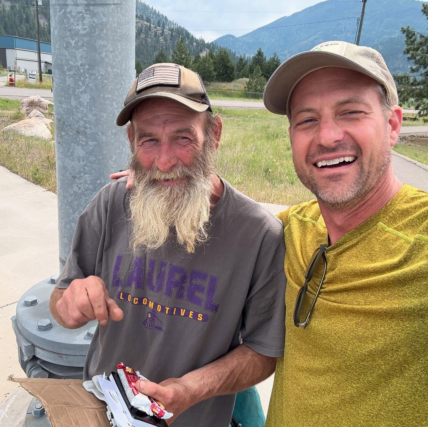 Walked a 6 mile stretch of a very busy highway 200 today along the Blackfoot River. Michael got himself a Bible and let a North Carolina preacher pray with him. One elderly lady got really angry when I offered her a Gospel tract. Nearly foaming at th