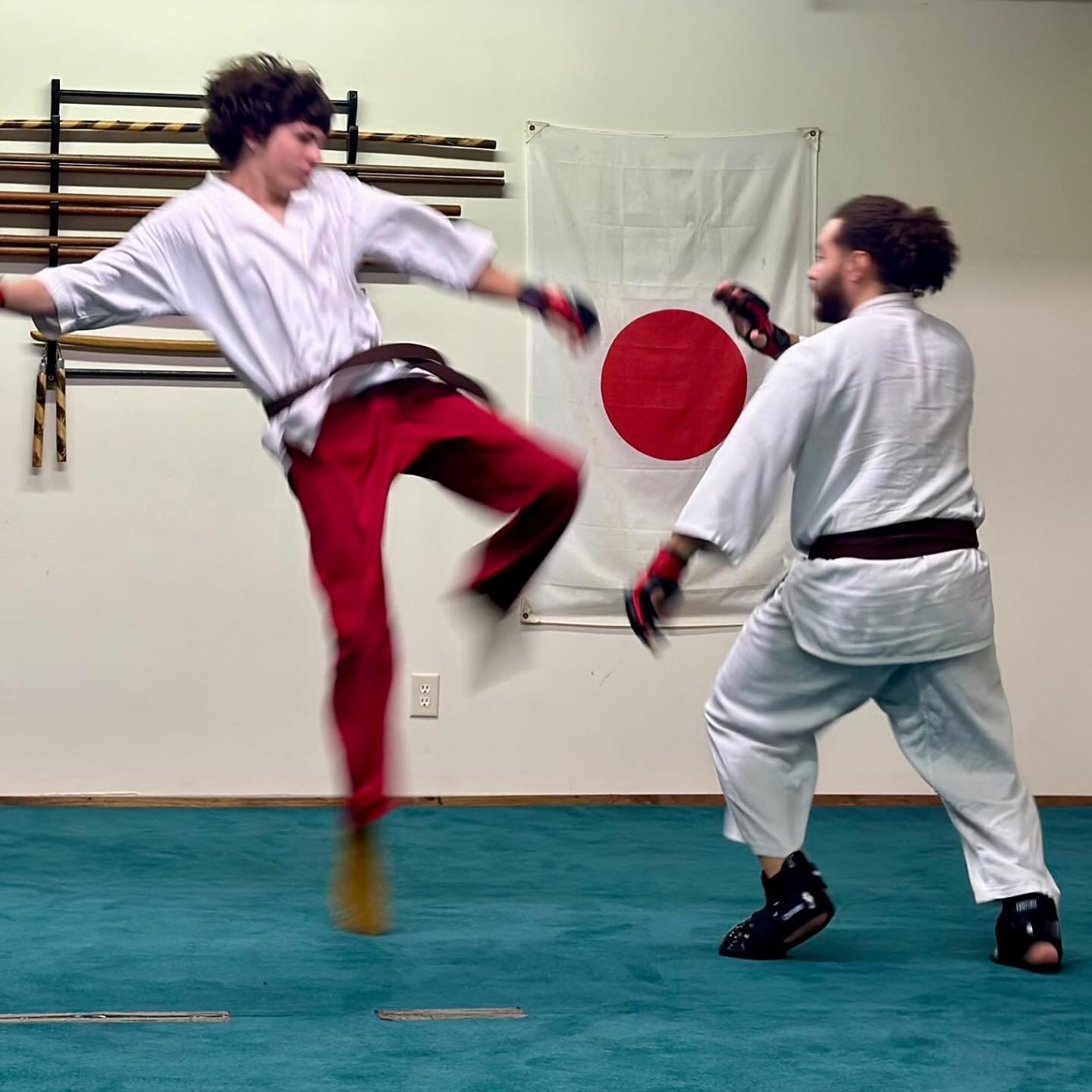 It’s a real blessing to know the dojo is in good hands during my absence. Eric ran these boys through the wringer tonight. I’m excited to see these guys getting ready for their black belt test while I’m on a long 14-hour fight somew