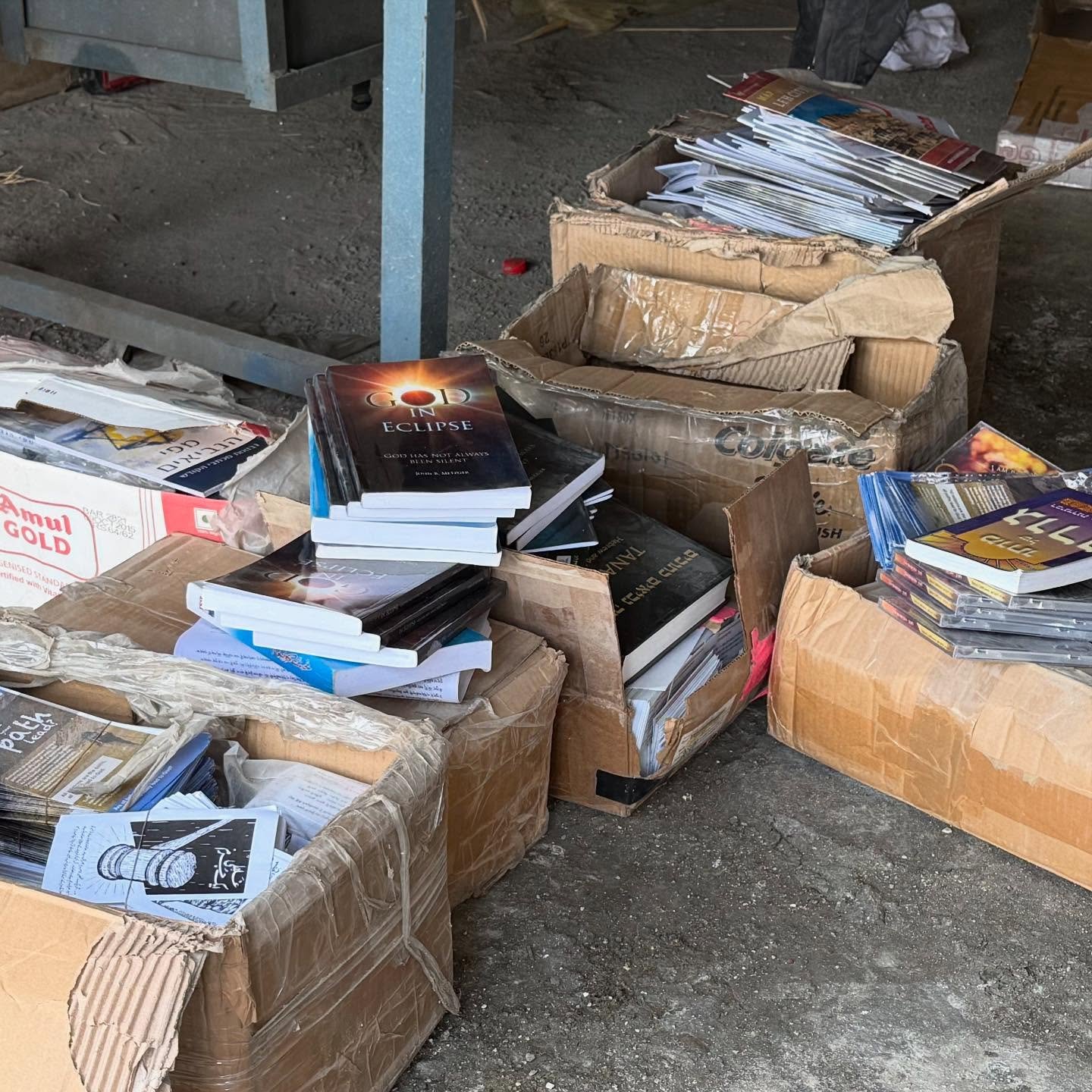 They collected 8 years of dust, but I found this treasure trove of material we left here long ago. It will all prove very useful. I thought we would have to ration until I found this by a miracle of the Lord. Sadly, I believe my old “Are You Re