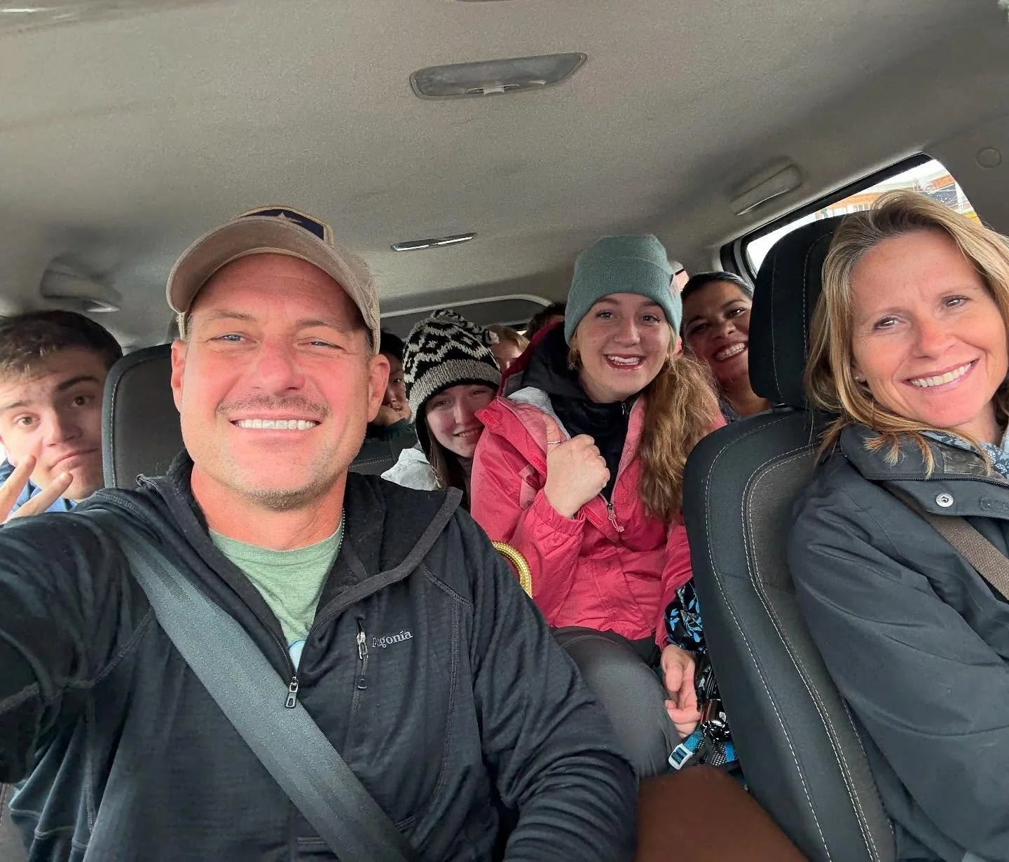 Yesterday, we went to the main market Nepali style. 10 of us crammed into this little mini SUV instead of slogging in the rain. You should have seen the look on the diesel pump attendant’s face when he saw a white guy driving a car full of whit