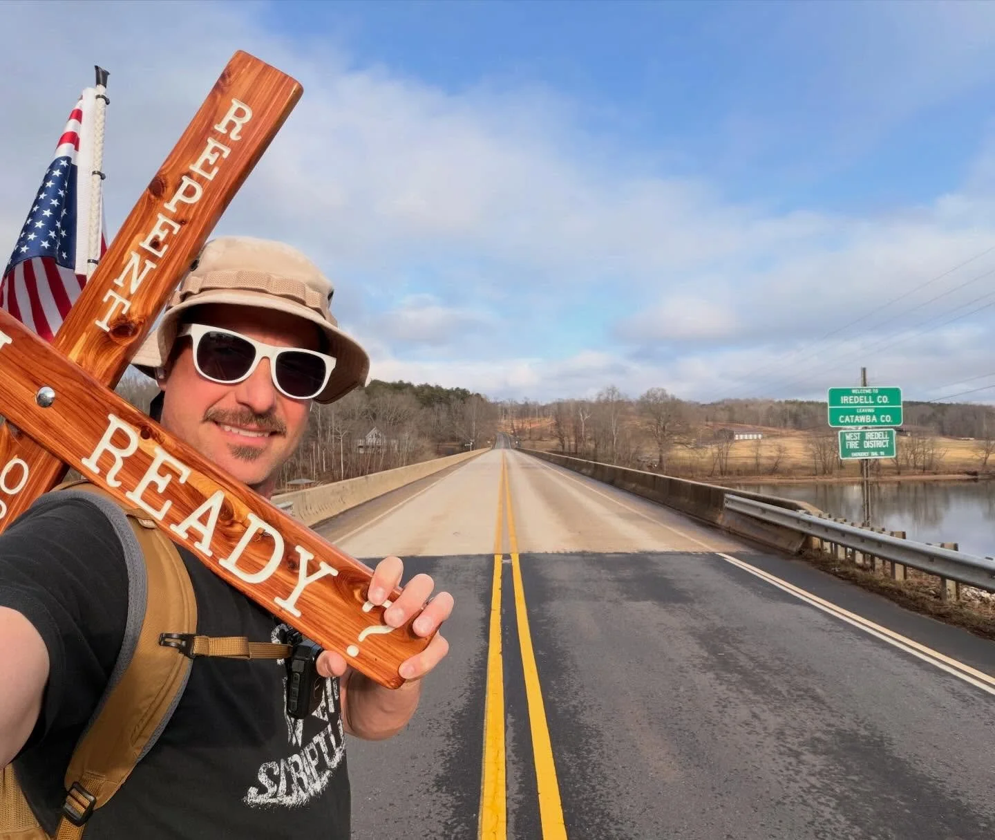 Now that the rain stopped, I&rsquo;m back out. It&rsquo;s about all I know to do these dark days. #thelongwalkusa