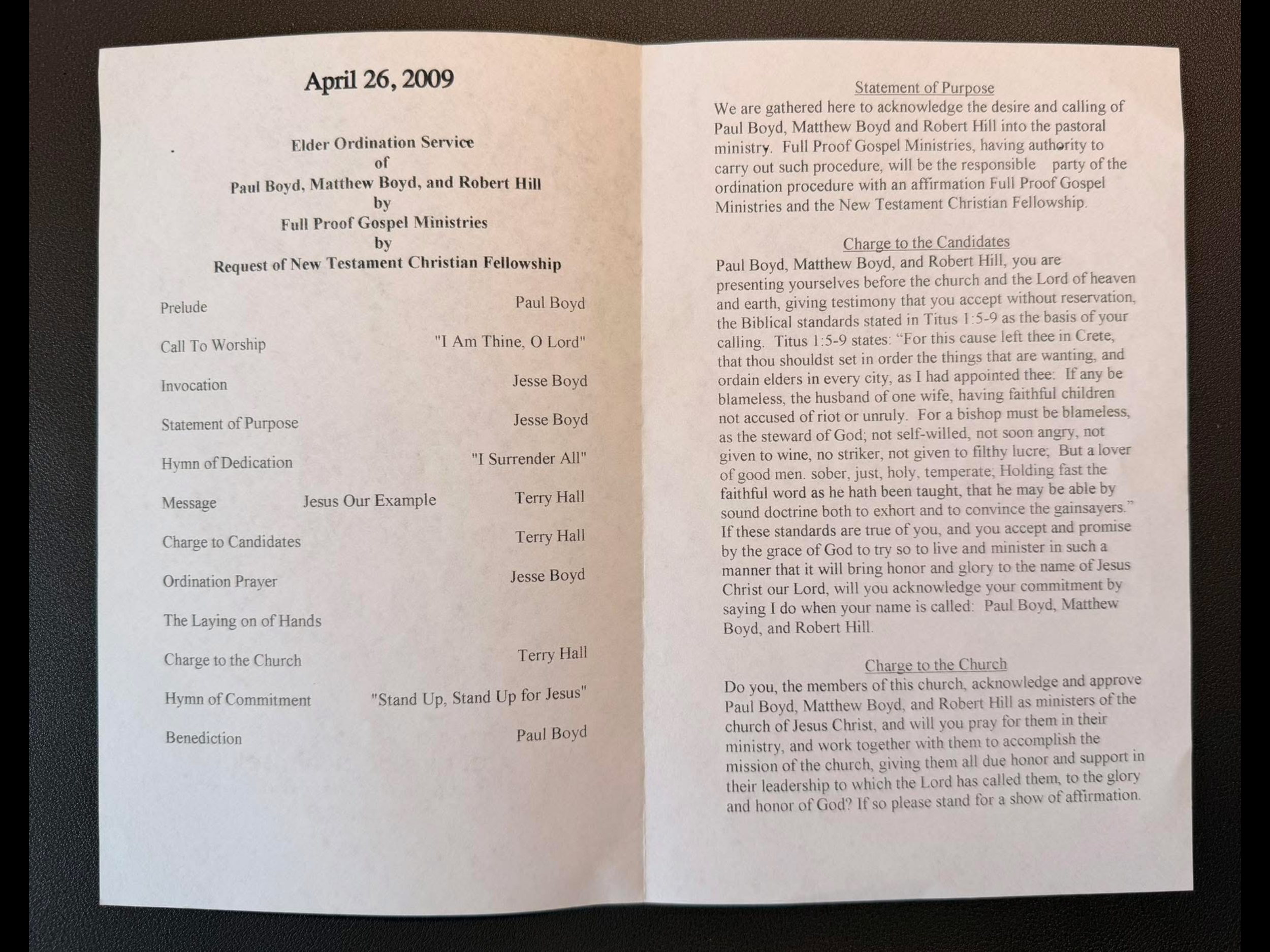 twenty years of local church testimony