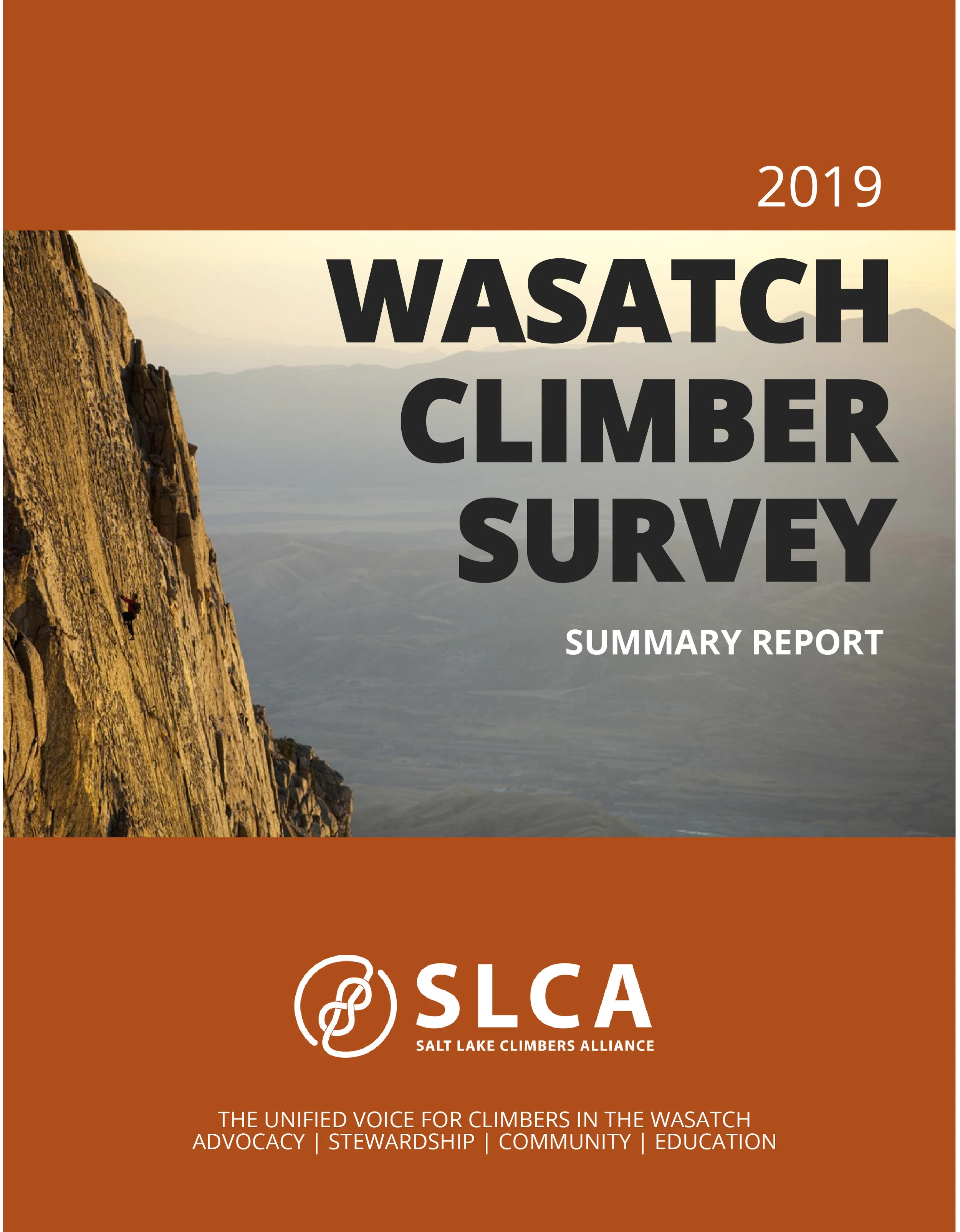 2019 WASATCH CLIMBER SURVEY RESULTS