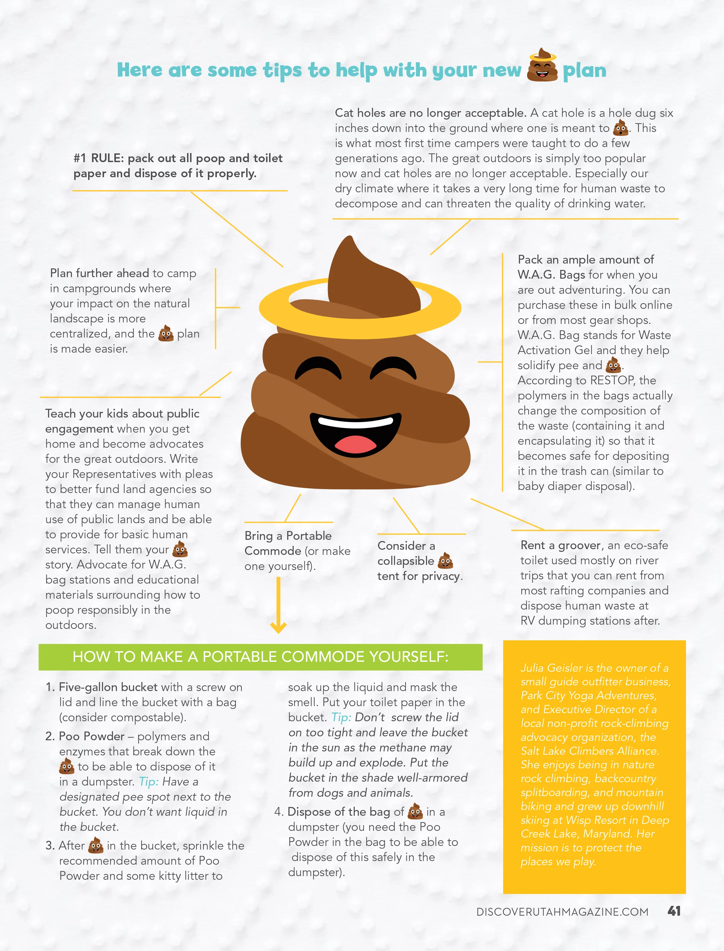 Sustainability: Make a poo plan for your next outdoor adventure